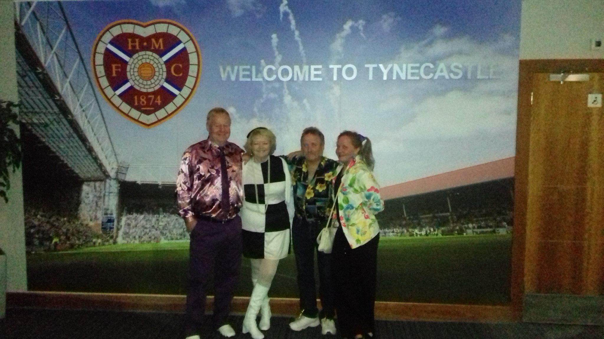 2017 Colin's 60th at Tynecastle - Dave and Yvonne in seventh heaven