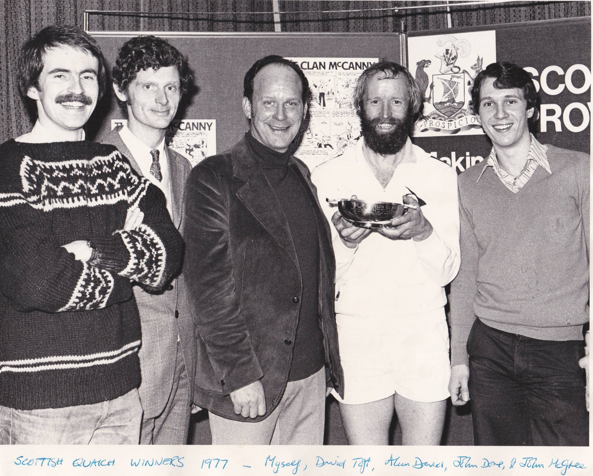 John Buchanan, David Toft, Alun Davies, John Done and John McGhee